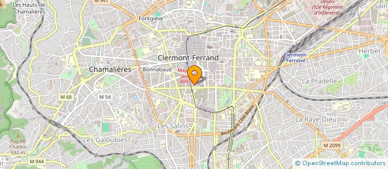 localisation de l'entreprise GOUTMAN  CLERMONT-FERRAND