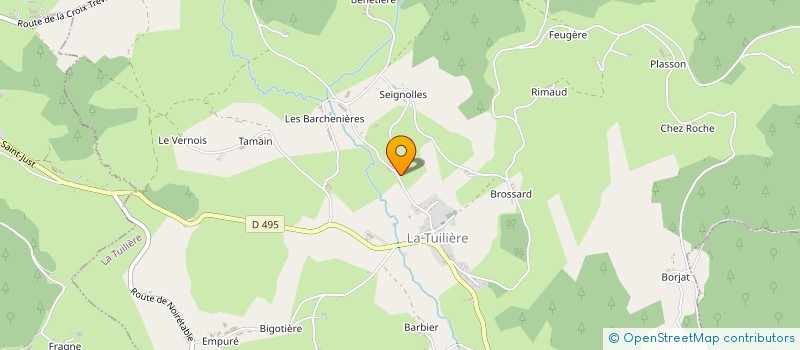 localisation de l'entreprise GOUTORBE CHARPENTES MENUISERIES  LA TUILIERE