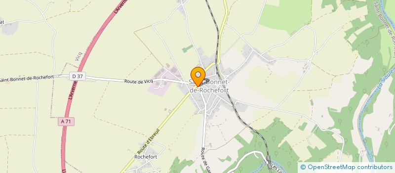 localisation de l'entreprise GOUTS ET SAVEURS à SAINT-BONNET-DE-ROCHEFORT