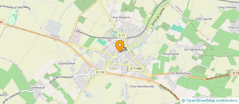 localisation de l'entreprise GOUTS ET SAVEURS D'ANTAN  COZES