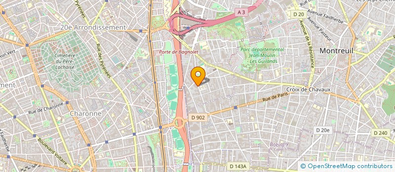 localisation de l'entreprise GOUTSSI à BAGNOLET