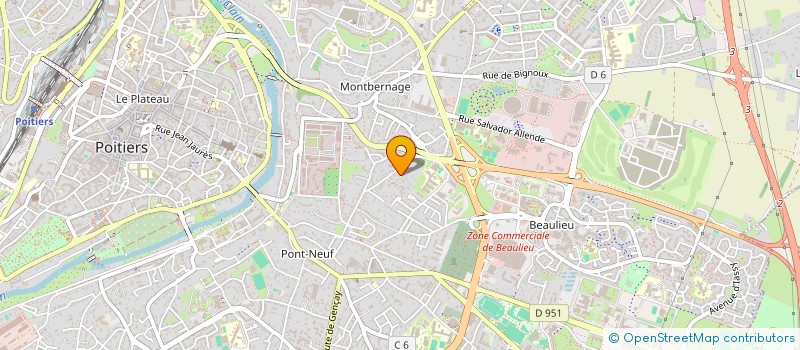 localisation de l'entreprise GOUTTE DE REVE  POITIERS