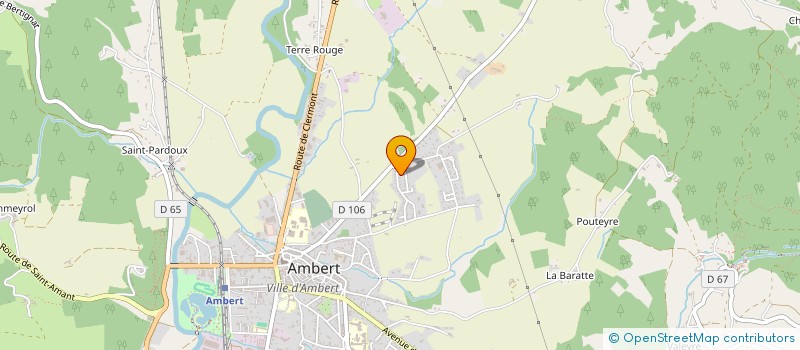 localisation de l'entreprise GOUTTE RGGV  AMBERT