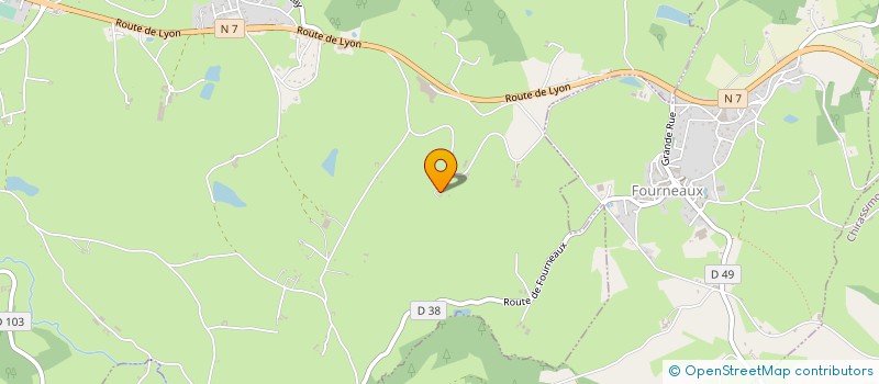 localisation de l'entreprise GOUTTENOIRE TRAVAUX PUBLICS - ENROBES  SAINT-SYMPHORIEN-DE-LAY