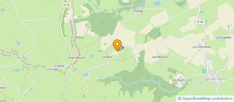 localisation de l'entreprise GOUTTES D'ETOILES  SAIL-LES-BAINS