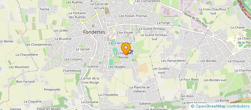 localisation de l'entreprise GOUTTES D'O SOLIDAIRES G.O.S.  FONDETTES