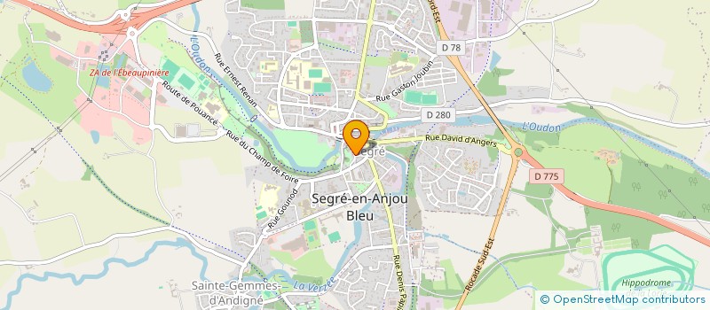localisation de l'entreprise GOUTTES DE VERT à SEGRE-EN-ANJOU BLEU