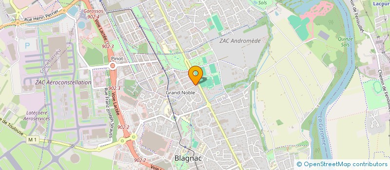 localisation de l'entreprise GOUTTI-SERRANO  BLAGNAC