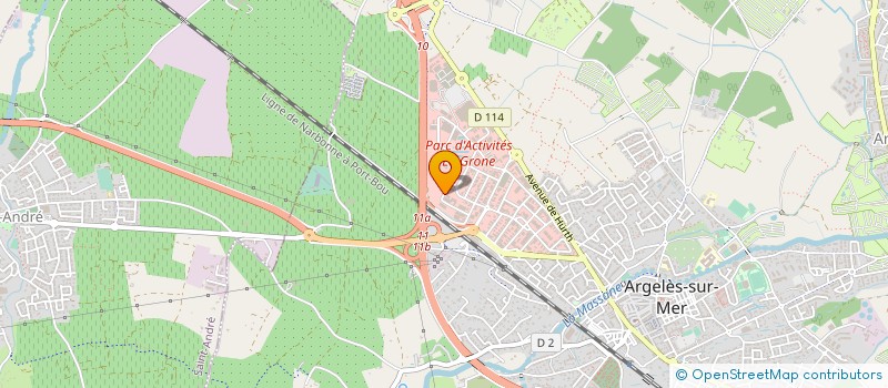 localisation de l'entreprise GOUTTIERE ALU DU ROUSSILLON à ARGELES-SUR-MER