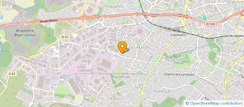 localisation de l'entreprise GOUTTIERE ALU FRERES à COLOMIERS