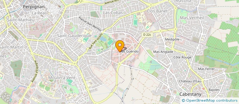 localisation de l'entreprise GOUTTIERE ALU GUERIDO à CABESTANY