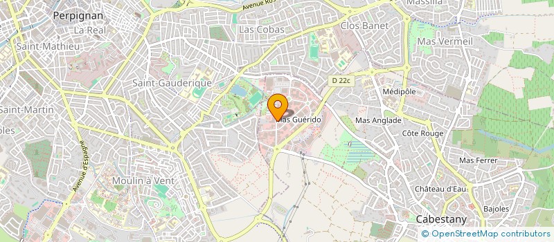 localisation de l'entreprise GOUTTIERE ALU GUERIDO  CABESTANY