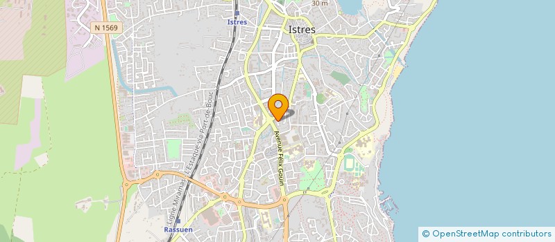 localisation de l'entreprise GOUTTIERE ALU SERVICE à ISTRES