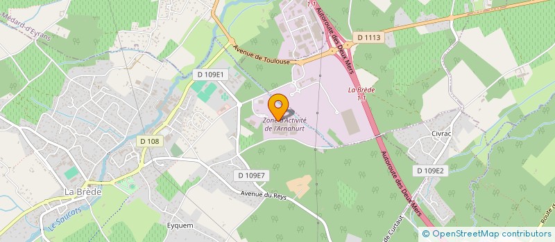localisation de l'entreprise GOUTTIERE ALU SYSTEM à LA BREDE