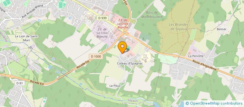 localisation de l'entreprise GOUTTIERE CONCEPT 16  SOYAUX