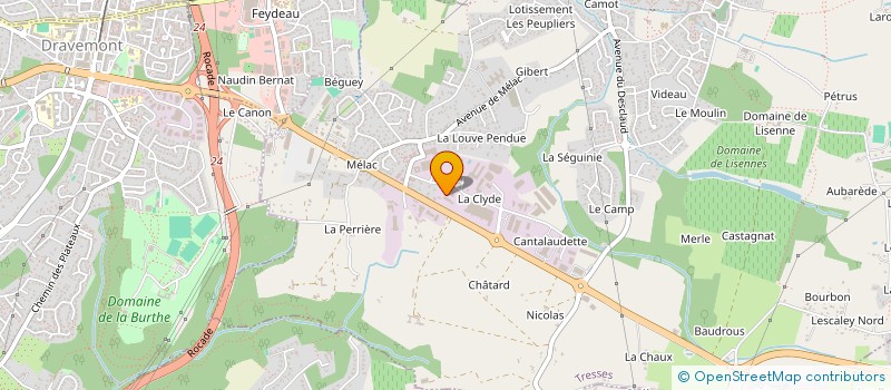 localisation de l'entreprise GOUTTIERE PRO SERVICES à TRESSES