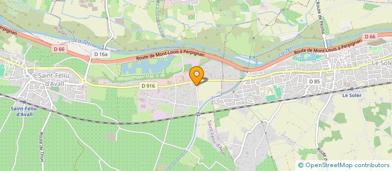localisation de l'entreprise GOUTTIERES DU SUD à SAINT-FELIU-D'AVALL