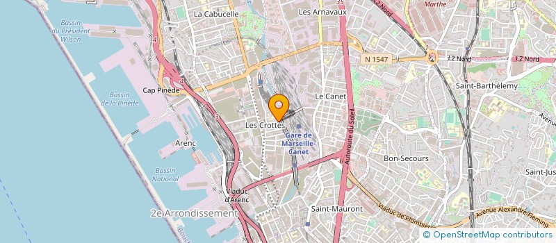 localisation de l'entreprise GOUTTIERES HM à MARSEILLE