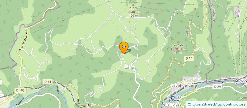 localisation de l'entreprise GOUVART TP  CAHUS