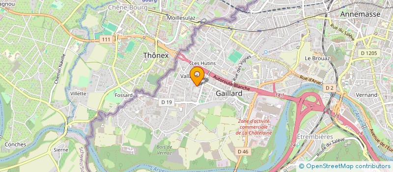 localisation de l'entreprise GOUVENAUX IMMOBILIER  GAILLARD