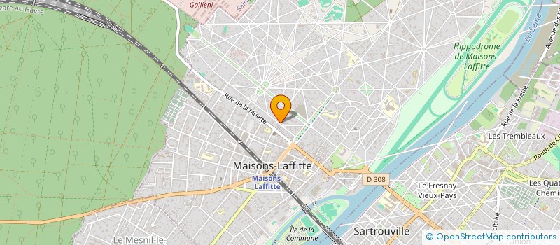 localisation de l'entreprise GOUVERNAIRE-BOURDILLAT-RIFFLET à MAISONS-LAFFITTE