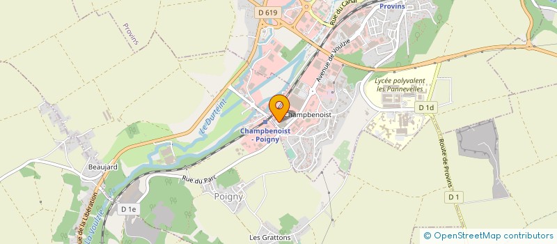 localisation de l'entreprise GOUVERNE à POIGNY