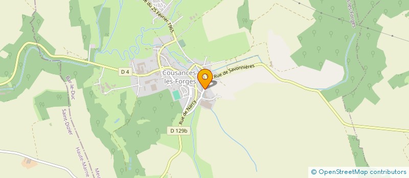 localisation de l'entreprise GOUVERNET MAINTENANCE INDUS SERRURERIE à COUSANCES-LES-FORGES