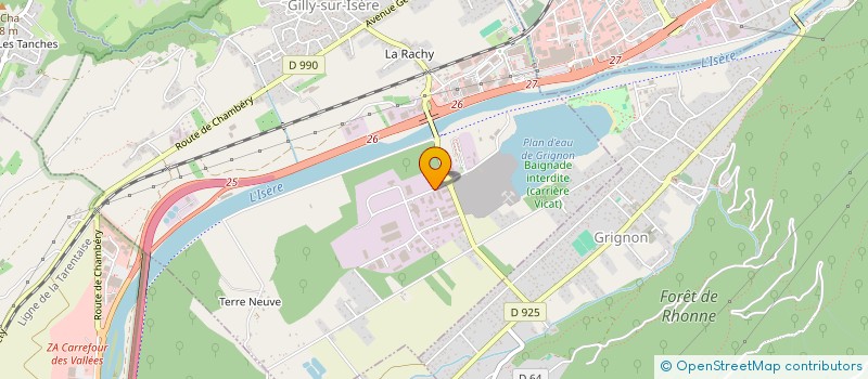 localisation de l'entreprise GOUVERNEUR à GILLY-SUR-ISERE