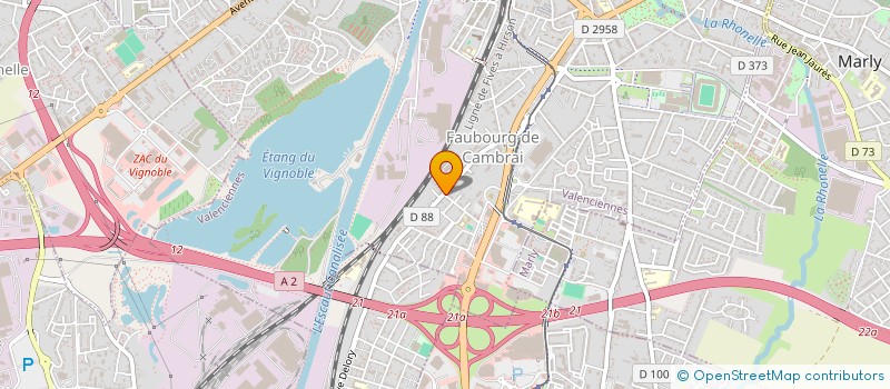 localisation de l'entreprise GOUVIEZ  VALENCIENNES