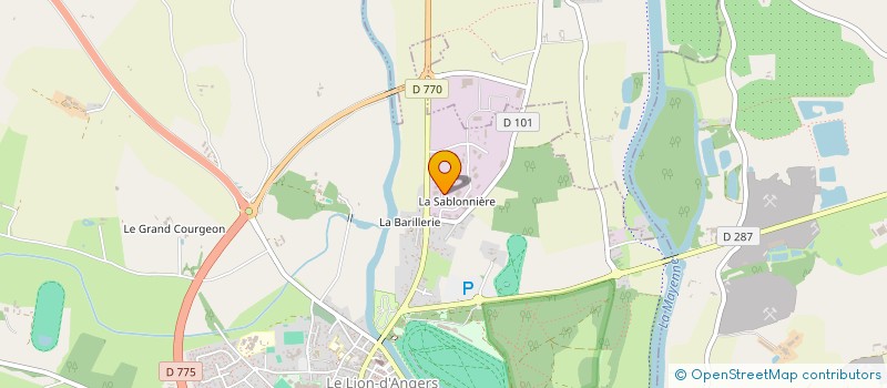 localisation de l'entreprise GOUX TRANSPORTS à LE LION D'ANGERS