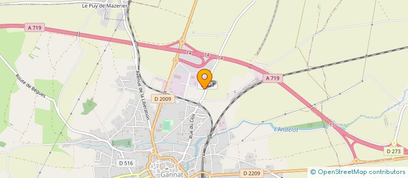 localisation de l'entreprise GOUYARD - CHALLAL à GANNAT