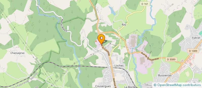 localisation de l'entreprise GOUYON MATERIAUX à USSEL