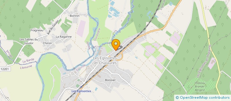 localisation de l'entreprise GOUZILH MURIELLE & LOUBEJAC DENIS à LES EGLISOTTES ET CHALAURES