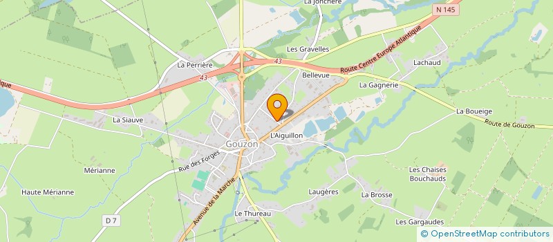localisation de l'entreprise GOUZON à GOUZON