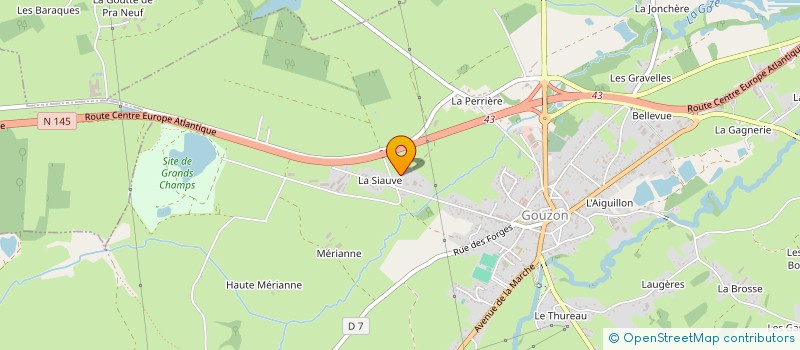 localisation de l'entreprise GOUZON AUTOMOBILES à GOUZON