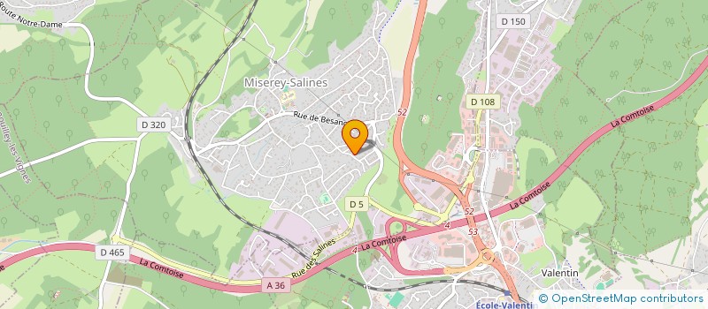 localisation de l'entreprise GOUZOU  MISEREY SALINES