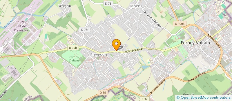 localisation de l'entreprise GOWISE SAS  PREVESSIN-MOENS