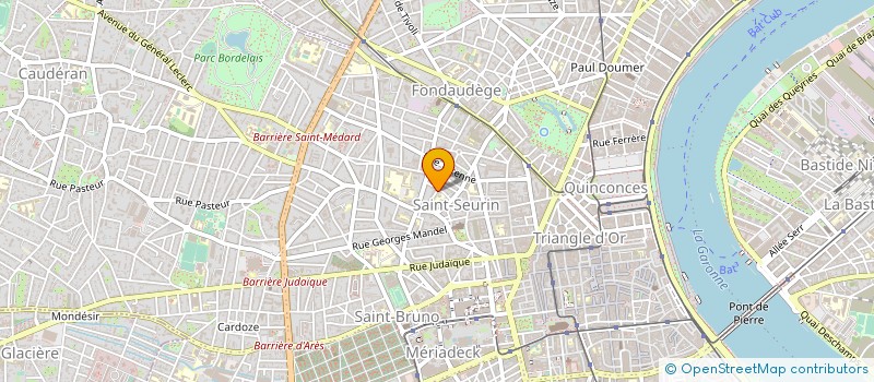 localisation de l'entreprise GOYA à BORDEAUX
