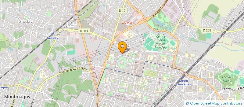 localisation de l'entreprise GOYA à SARCELLES