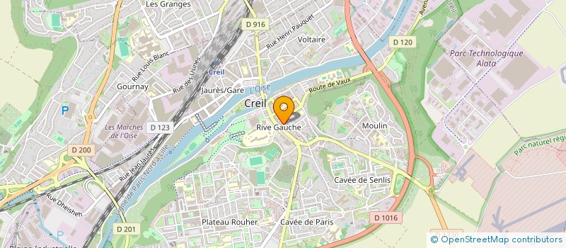 localisation de l'entreprise GOYA  CREIL