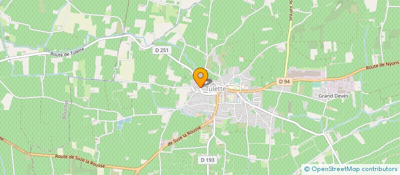 localisation de l'entreprise GOYAVE SARL à SUZE-LA-ROUSSE