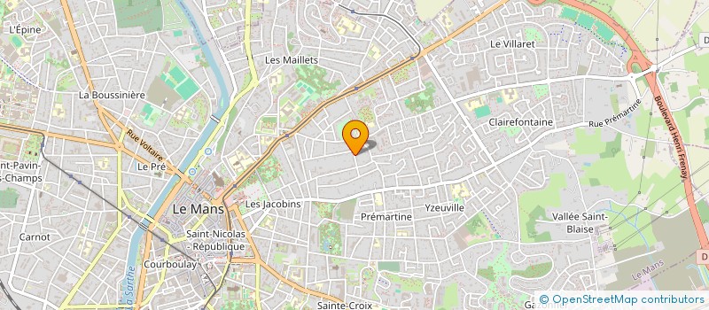 localisation de l'entreprise GOYER REBECCA  LE MANS