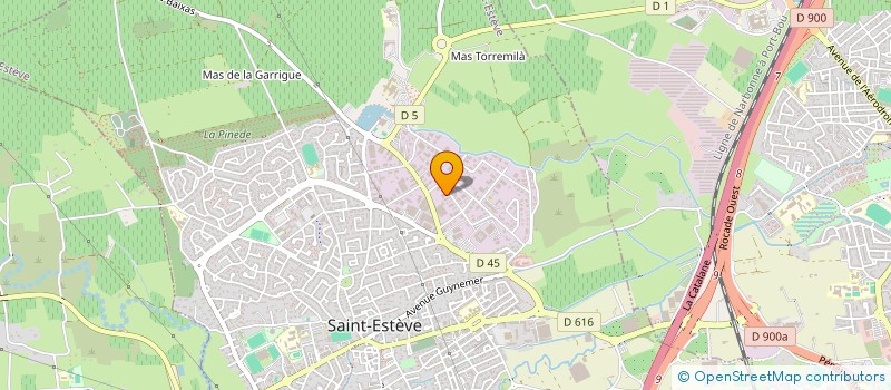 localisation de l'entreprise GOZE AGENCEMENT à SAINT-ESTEVE