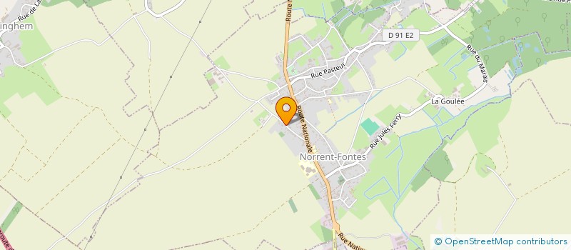 localisation de l'entreprise GOZET MCFB  NORRENT-FONTES