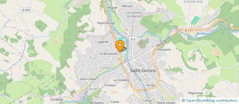 localisation de l'entreprise GP 1 à SAINT-GIRONS
