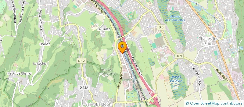 localisation de l'entreprise GP - 23  AIX-LES-BAINS