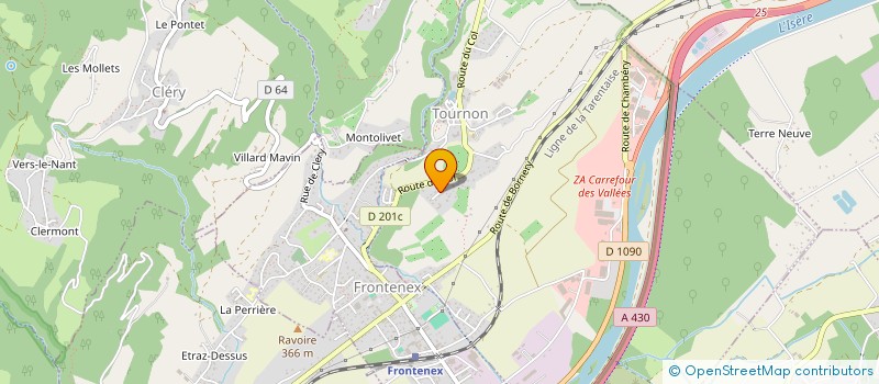 localisation de l'entreprise GP 34 à TOURNON