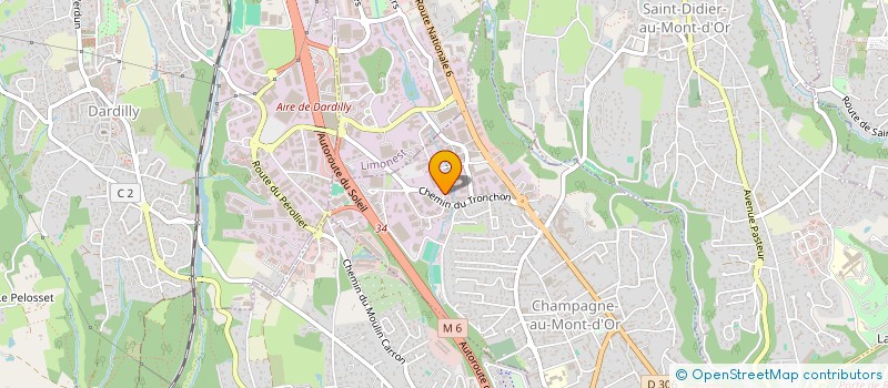 localisation de l'entreprise GP  CHAMPAGNE-AU-MONT-D'OR