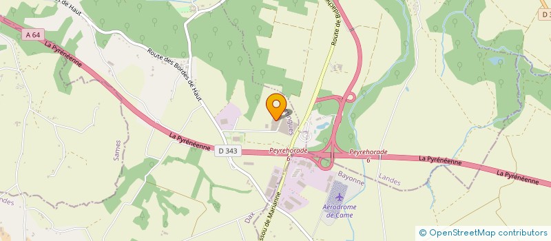 localisation de l'entreprise GP  HASTINGUES