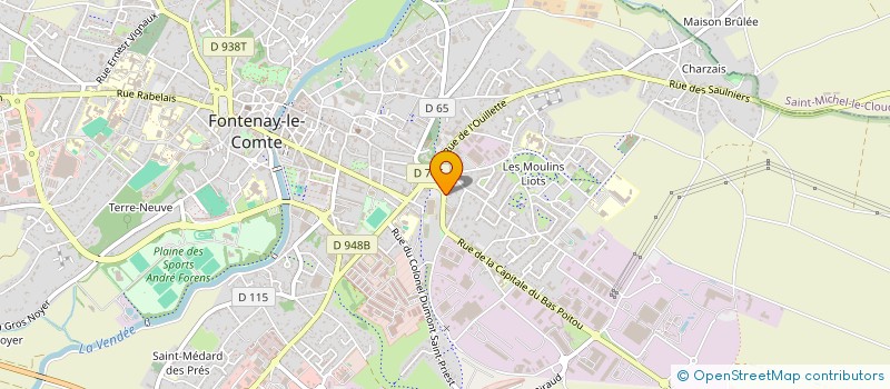 localisation de l'entreprise GP  FONTENAY-LE-COMTE